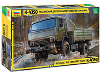 Zvezda 3692 1:35 Russian 2 Axle Military Truck K-4350 modélisme, Construction en Plastique, kit à Assembler, réplique détaillée, Non laqué