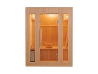 France Sauna - SN-ZEN3PK - Sauna Vapeur Zen - Poêle et Pierre Inclus - Puissance 3,5 KW - 3 Places Pack Complet, Bois