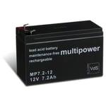 Multipower 12V - 7,2Ah (4.8 mm)