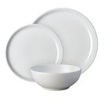 Denby Elements Stone White 12 Piece Dinner Set