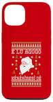 Coque pour iPhone 13 2024 Famille Noël Unique Ugly Red II