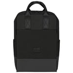 Johnny Urban Sac à dos Femme Noir - Jona Large - Sac pour Voyage, Travail, Velo - Sacoche Collège - Compartiment pour Ordinateur Portable - 16 Pouces - Hydrofuge