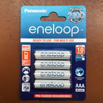 4 Panasonic eneloop AAA 750 mAh Rechargeable Batteries NiMH