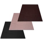 cyclingcolors 3x Patin feutre autocollant grande feuille à découper 300x210mm très épais 5mm antidérapant pied meuble table chaise parquet protection, noir + marron + beige