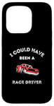 Coque pour iPhone 15 Pro Voiture de course Petrolhead Mechanic Race Driver Dad Père