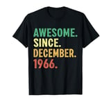 58 Years Old Gift 58th Birthday Awesome Since December 1966 T-Shirt