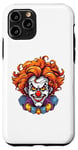 Coque pour iPhone 11 Pro Costume de clown maléfique effrayant effrayant pour Halloween