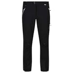 Regatta Mountain Winter Pantalon de randonnée, Tissu avancé et imperméable, avec Ceinture élastique et Poches zippées Trousers Homme, Noir, 30"