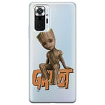 ERT GROUP Coque de téléphone Portable pour Xiaomi REDMI Note 10 Pro Original et sous Licence Officielle Marvel Motif Groot 005 Parfaitement adapté à la Forme du téléphone Portable, partiel imprimé