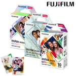 AIHONTAI - 30 feuilles de films blancs pour appareil photo Instax Mini, couleur arc-en-ciel, Macaron, dessin