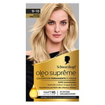 Schwarzkopf - Oleo Suprême - Coloration Permanente à l'Huile - Couleur et Eclat Longue Durée - sans Ammoniaque - Couverture Parfaite des Cheveux Blancs - HaptIQ Système - Blond Très Clair 9-10