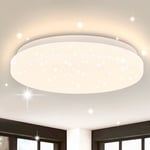 Gbly - Plafonnier led Chambre - 15W Lampe de Chambre Ciel Étoilé Blanc Chaud 21cm Lampe de Cuisine Paillettes Ronde Petite Cuisine Éclairage de