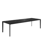 Gloster - Carver 100 x 280 cm Square Dining Table , Nero Ceramic, Frame Meteor - Matbord utomhus - Henrik Pedersen - Svart - Naturmaterial/Metall