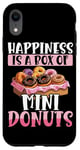 Coque pour iPhone XR Happiness is a Box of Mini Donuts Donuts