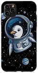 iPhone 11 Pro Max Cute Penguin Astronaut in Space Adventure Apparel Case