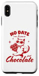 iPhone XS Max Funny Single Saying No Date No Drama Just Chocolate Cat Case