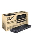 Club 3D 12-in-1 - docking station - USB-C / USB4 / Thunderbolt 3 / Thunderbolt 4 - 2 x HDMI DP Thunderbolt 4 - 2.5GbE