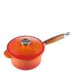 Le Creuset - Signature kasserolle trehåndtak 18 cm volcanic