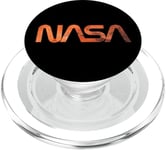 Logo rétro de la NASA Mars Worm Patch Space Exploration Graphic PopSockets PopGrip pour MagSafe