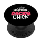 Dicey Chick Dice Game Farkle PopSockets Adhesive PopGrip