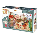 Deico Games Puzzle pcs 100 pièces. Farm Animals, 5947502876502, Multicolore