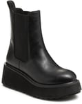 Rocket Dog Womens Ankle Boots Elasticated Heyday Twin Gusset Wedge Black UK Size