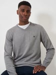 Crew Clothing Plain Organic Cotton V-Neck Jumper