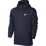 Nike Men Men's Sportswear Hoodie Sweatshirt - Obsidian/Obsidian/White, 4X-Large