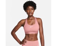 Nike Swoosh Medium Support Bra Sports BH Str. L (Dame) Farge: Rød