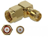 Delock Adapter RP-SMA plug to SMA jack 90Â° 10 GHz