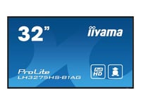 iiyama ProLite LH3275HS-B1AG - Classe de diagonale 32" (31.5" visualisable) écran LCD rétro-éclairé par LED - signalisation numérique - avec lecteur multimédia SoC intégré - Android - 1080p 1920 x 1080 - noir, mat