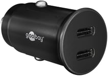 Goobay 2xUSB-C PD Snabbladdare för Bil 30W