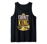 Mens Joke for Cornet Men in Brass Band A Funny Cornet Player Tank Top