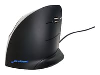 Bakker Elkhuizen Evoluent Vertical Mouse C - Vertikal Mus - Høyrehendt - 5 Knapper - Kablet - Usb