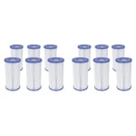 Bestway Flowclear™ Filterkartusche Gr. III, 10,6 x 20,3 cm. (Lot de 2)