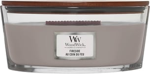 Woodwick Ellipse Scented Candle | Fireside | with Crackling Wick | Burn Time: up