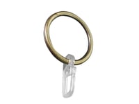 Domoletti Curtain Rings With Hooks Gold D19 10Unit