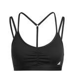 adidas Women's Workout Bra - Light Support Yo ESS Ls Bra, Black, HE9060, MDD