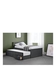 Julian Bowen Maise Children'S Bed With Pull Out Guest Bed And Drawers - Anthracite