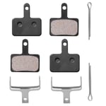 Carehabi 2 Pairs Brake Pads Bicycle Disc Brake, High Performance Bicycle Brake Pads for Mountain Bike, Compatible with Tektro TRP Shimano Deore Br-B01S B05S MT400 M575 M495 M395 M4050