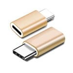 Adapter USB-C hane till Lightning hona - Guld