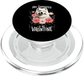 Roses Flowers Valentine's Day Samoyed Dog Sammies PopSockets PopGrip pour MagSafe