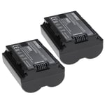 2 Batteries pour Fuji / Fujifilm GFX 50S II GFX100S GFX100 II X-H2 X-H2S 2250mAh