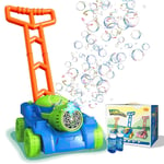 Kids Bubble Maker Automatic Blowing Lawn Mower Garden Machine Light Toy