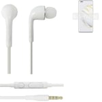 Earphones pour Huawei nova 10 Pro in ear headset stereo blanc