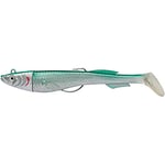 Berkley Powerbait Power Sardine - Leurre Souple Polyvalent Texan pour la Pêche en Mer, Founit avec deux Paddle pour le Lieu, Bar, et autres Carnassiers, Blackminnow FIIIsh