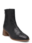 ANGULUS Boots - Block Heel With Zipper Svart