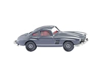 Wiking 0230 02 H0 Personbil Model Mercedes Benz 300 Sl Coupé, Jerngrå