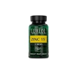 LUXÉOL - Zinc 15(1) - Complément Alimentaire - Maintien Cheveux Ongles & Peau Normaux(2) - Apporte 15mg De Zinc Par Dose Journalière - Programme 3 Mois - Fabriqué En France - 90 Gélules