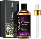 MAYJAM Rosemary Essential Oils 100ML, Rosemary Oil for Hair Growth, Perfect for Diffuser, Humidifier, DIY, Home, Office